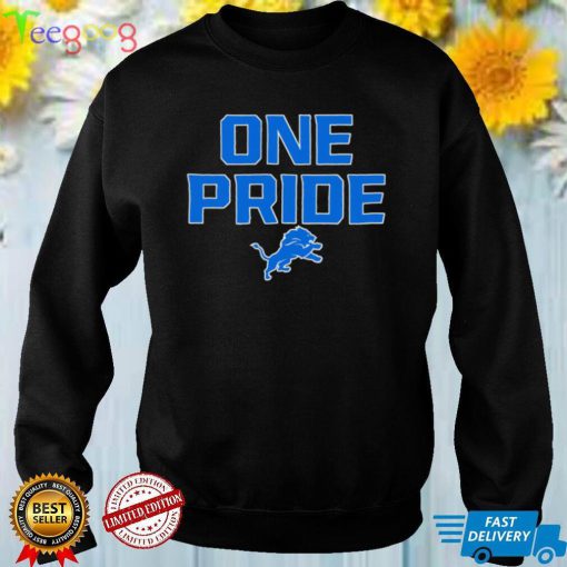 Detroit Lions One Pride logo 2022 shirt