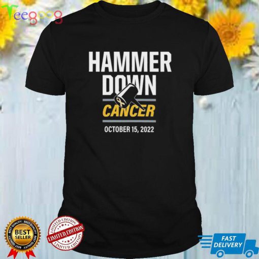 Hammer Down Cancer Purdue Boilermakers 2022 Shirt