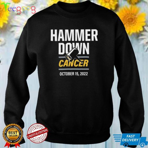 Hammer Down Cancer Purdue Boilermakers 2022 Shirt