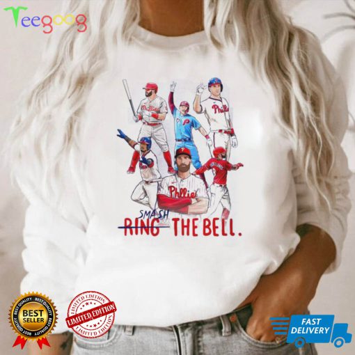 Philadelphia Phillies Baseball Smash Ring The Bell T Shirt