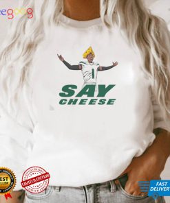 Sauce Gardner New York Jets Say Cheese T Shirt