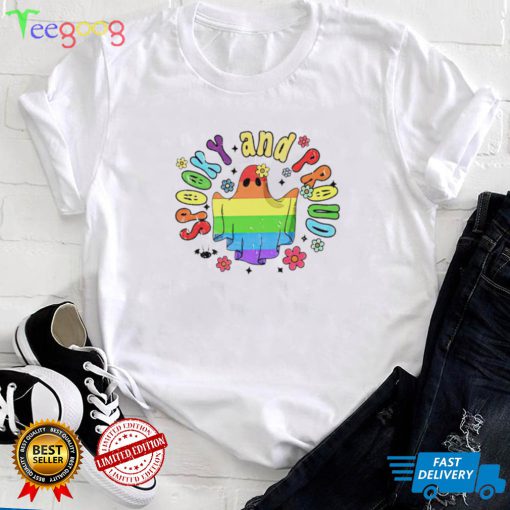 Spooky and Proud Halloween ghost LGBT Gay Pride 2022 shirt