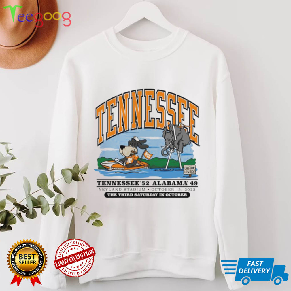 Tennessee SS Smonkey Beat Alabama Elephant 52 49 The Third Saturday In October shirt
