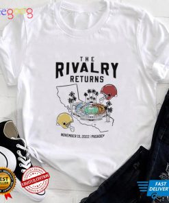 USC Trojans vs UCLA Bruins the Rivalry Returns helmets Stadium 2022 shirt