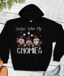 Chillin With My Gnomies Buffalo Red Plaid Christmas Gnome T Shirt