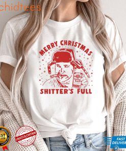 Shitters Full Funny Merry Christmas T Shirt