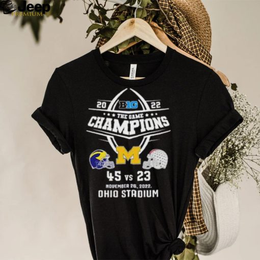 University Of Michigan Football 2022 Big Ten The Game Champions T Shirt