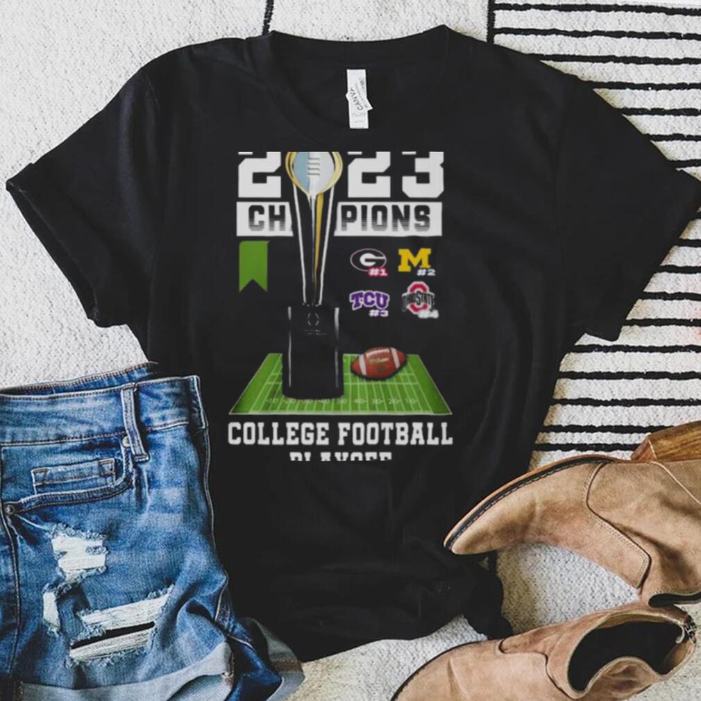 2023 Champions College football playoff Georgia Michigan TCU Ohio State shirt