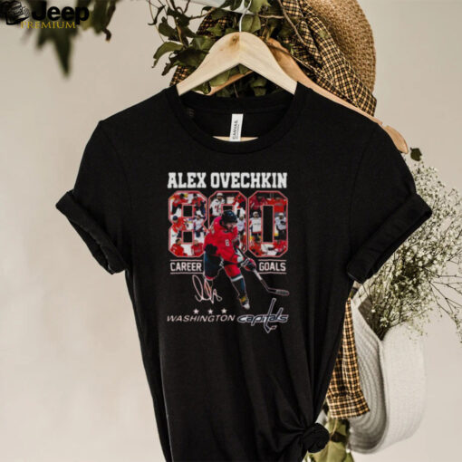 Alex Ovechkin Washington Capitals 800 Career Goals Signature T Shirt