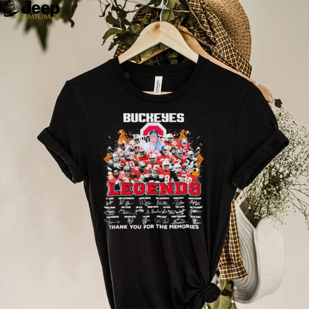 Buckeyes Legends Signature Thank You For The Memories Shirt