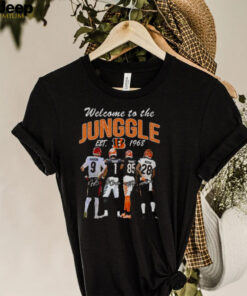 Cincinnati Bengals welcome to the jungle est 1968 signatures shirt