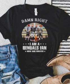 Damn right I am a Cincinnati Bengals fan now and forever signatures vintage 2023 shirt