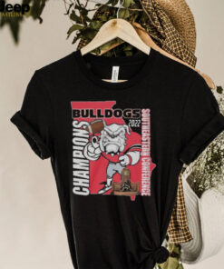 Georgia Bulldogs 2022 Southeastern Conference Champions Map shirt