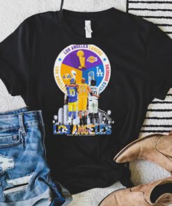 Los Angeles Rams Los Angeles Dodgers And Los Angeles Lakers City Of Champions Shirt