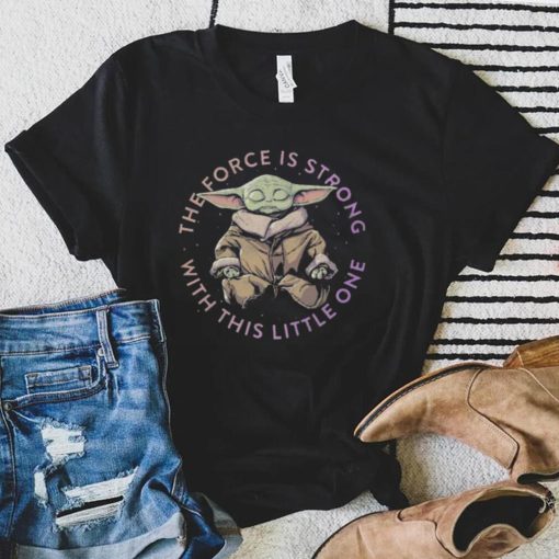 Master Yoda yoga the force is strong with this little one shirt