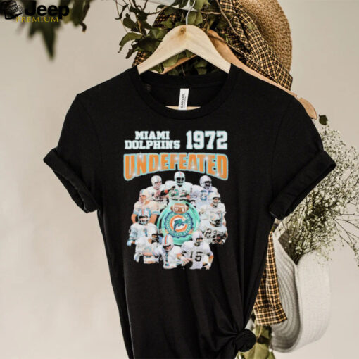 Miami Dolphins 1972 Undefeated Signature Shirt