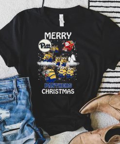 Pittsburgh Panthers Minion Santa Claus With Sleigh Christmas Sweatshirt