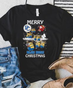 Presbyterian Blue Hose Minion Santa Claus With Sleigh Christmas Sweatshirt