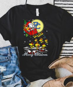 Presbyterian Blue Hose Santa Claus With Sleigh And Snoopy Christmas Sweatshirt