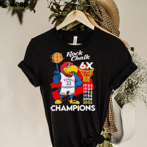 Rock Chalk 6x Champions Shirt