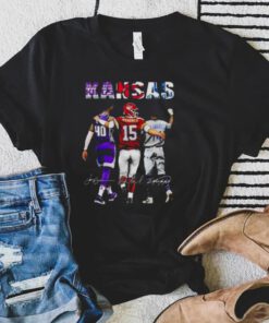 Sacramento Kings Harrison Barnes Kansas City Chiefs Patrick Mahomes Kansas City Royals Signatures shirt