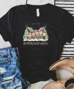 Santa Supernatural Light Snow Christmas Shirt