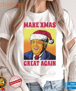 Santa Trump laugh Make Xmas great again t shirt