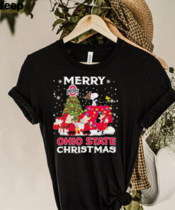 Snoopy Merry Christmas Ohio State Shirt