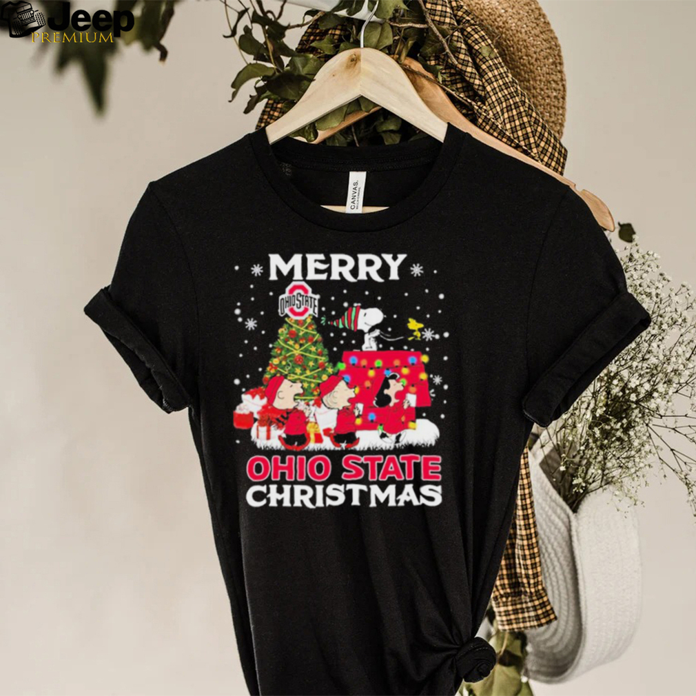 Snoopy Merry Christmas Ohio State Shirt