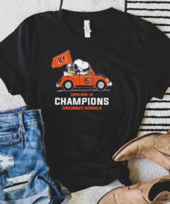 Snoopy Super Bowl Lvi Champions Cincinnati Bengals Shirt