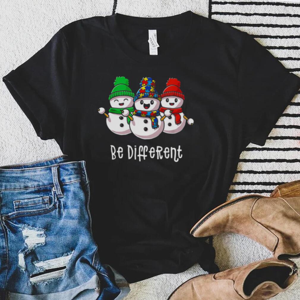 Sowmans Autism Be Different Merry Christmas shirt