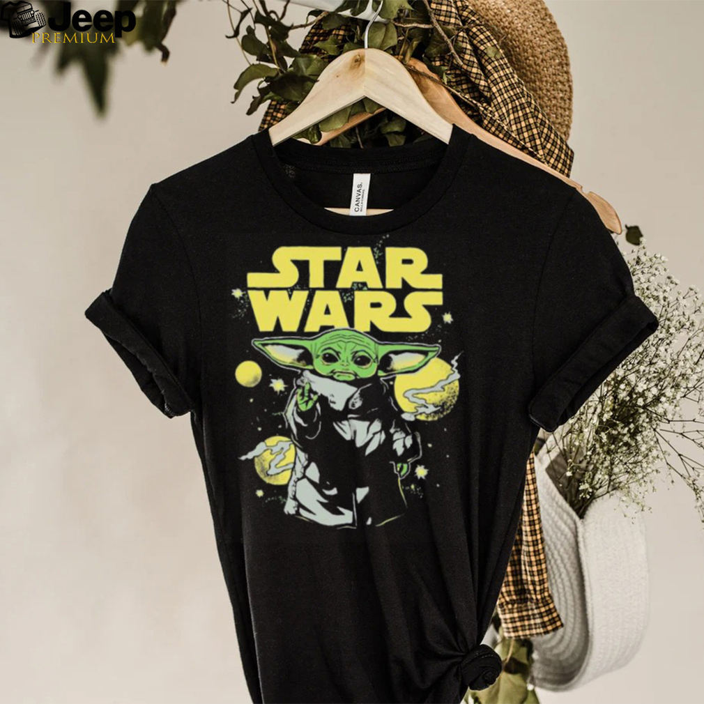 Star wars master Yoda celestial yellow tones shirt