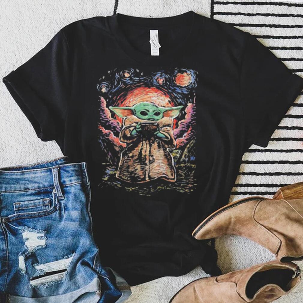 Star wars master Yoda ld starry night shirt