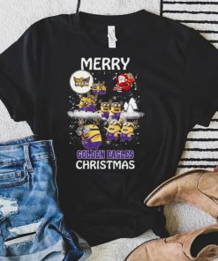 Tennessee Tech Golden Eagles Minion Santa Claus With Sleigh Christmas Sweatshirt