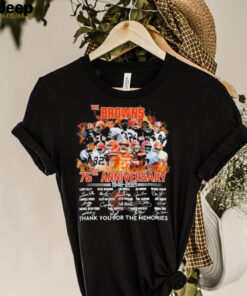 The Browns 75th Anniversary Thank You For The Memories Shirt