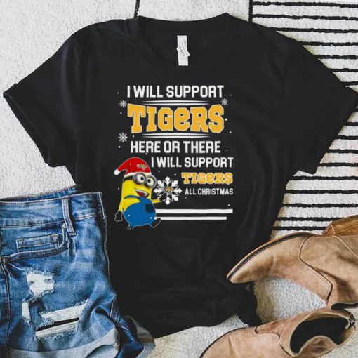 Towson Tigers Minion Support Here Or There All Christmas Christmas Sweatshirt
