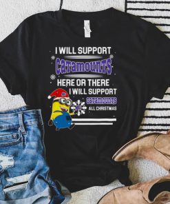 Western Carolina Catamounts Minion Support Here Or There All Christmas Christmas Sweatshirt