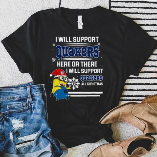Penn Quakers Minion Support Here Or There All Christmas Sweatshirt