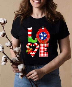 Love flag of Tennessee State Christmas shirt